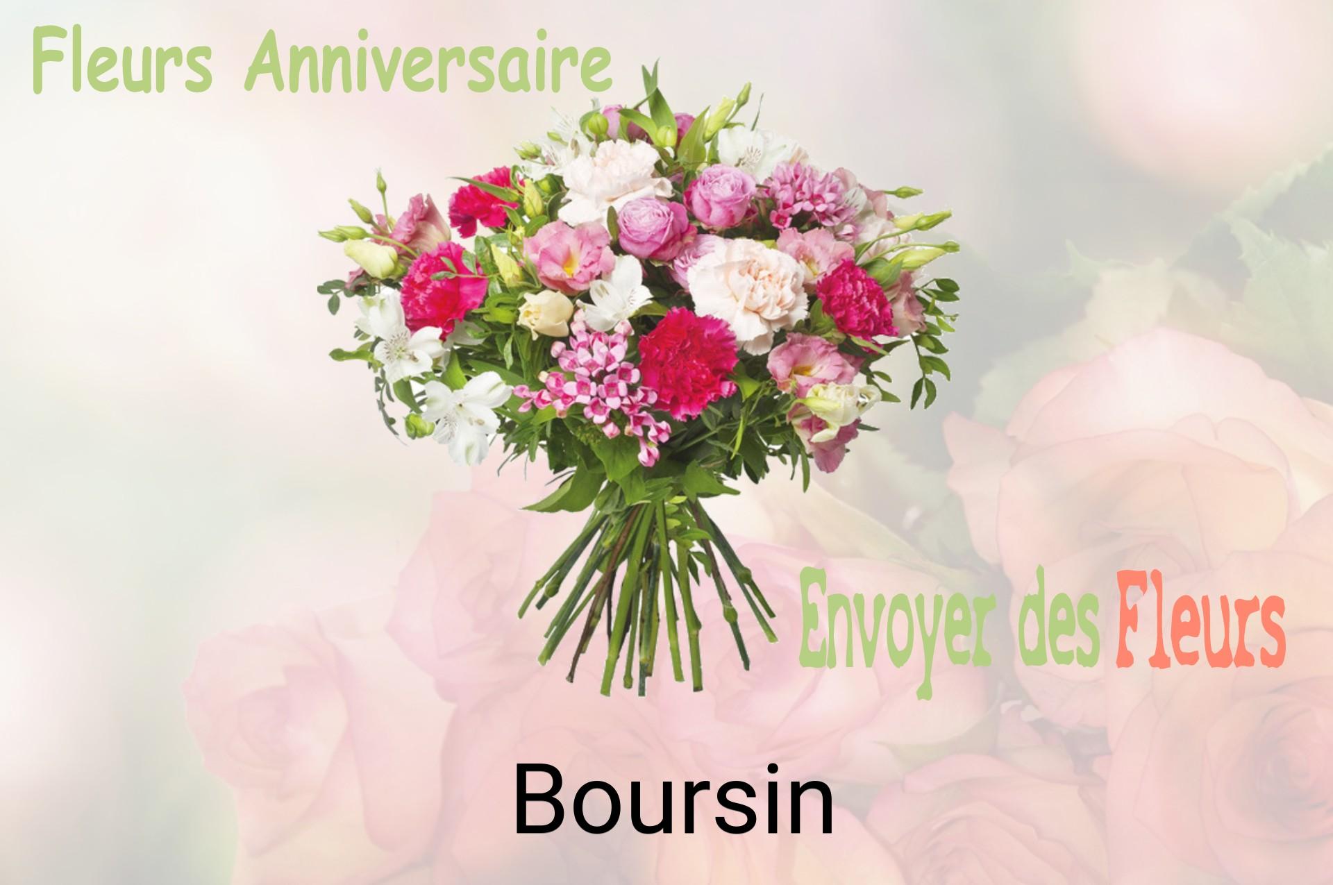 Bouquet de fleurs d’anniversaire livré à Boursin